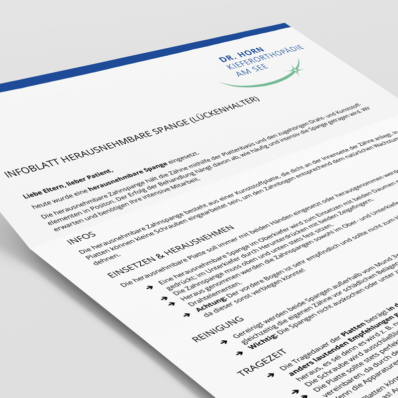 PatientenDownloads Kieferorthopädie am See