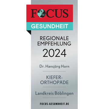 Seit 2017 wird die kieferorthopädische Fachpraxis von Dr. Horn Jahr für Jahr für die Region Böblingen ausgezeichnet